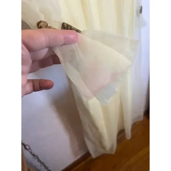 Vintage C1970 Empire Style Nightgown Lounge Dress - Picture 3 of 3